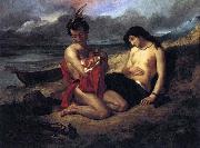 Delacroix Auguste The Natchez Sweden oil painting artist